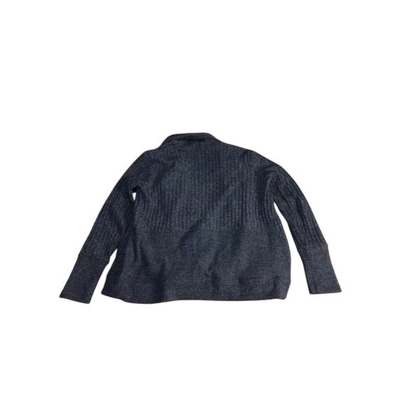 Athleta Wrap Cardigan Open Sweater Gray Soft Ribbed Jacket Knit Size XXS - Picture 4 of 12